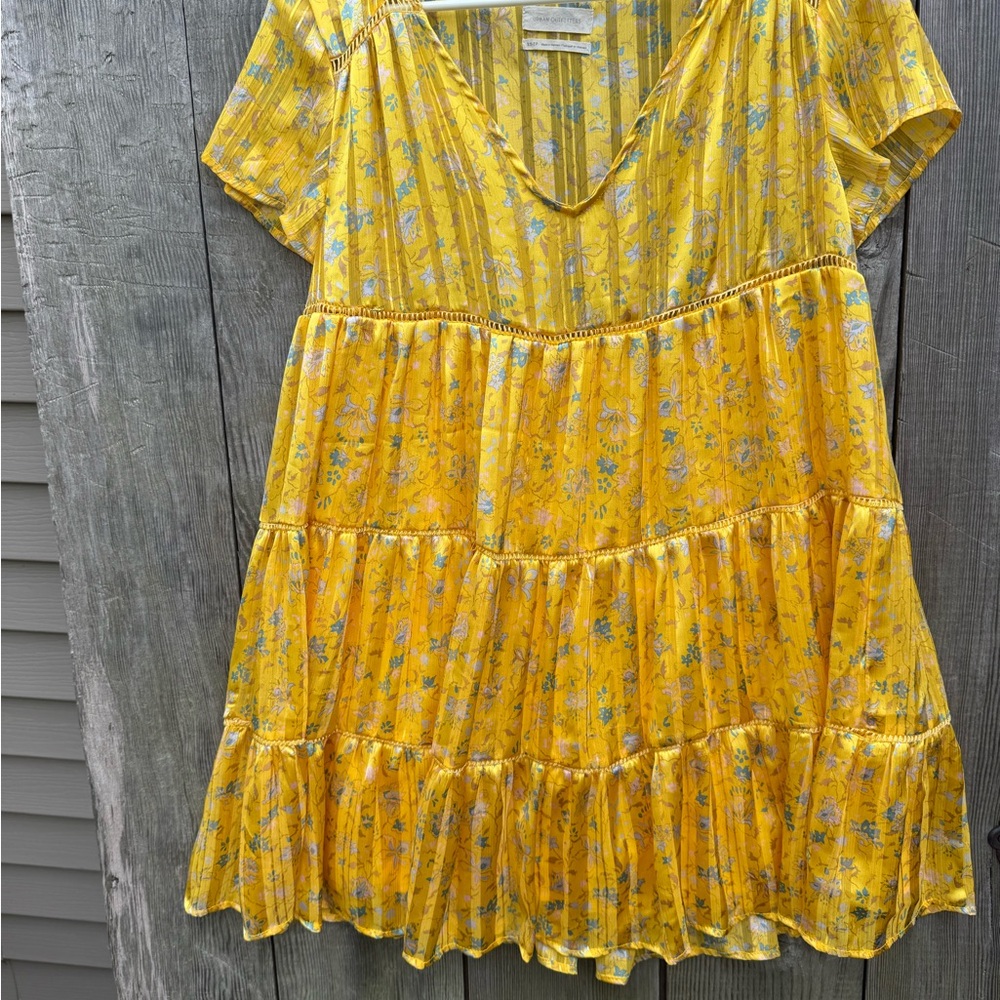 Urban Outfitters Yellow Floral Dress